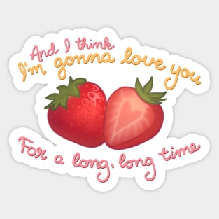 Bill and Frank Strawberry Valentine Sticker